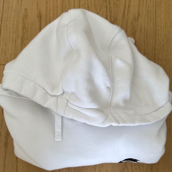 ❄️❄️Nike Hoodie in White with Classic Black Nike Logo US L - Picture 11 of 12